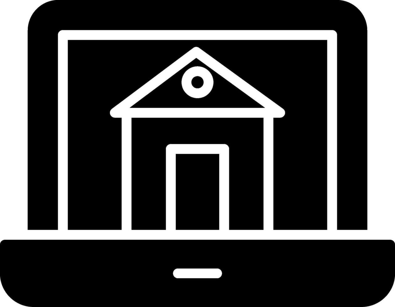 Working At Home Icon Design vector