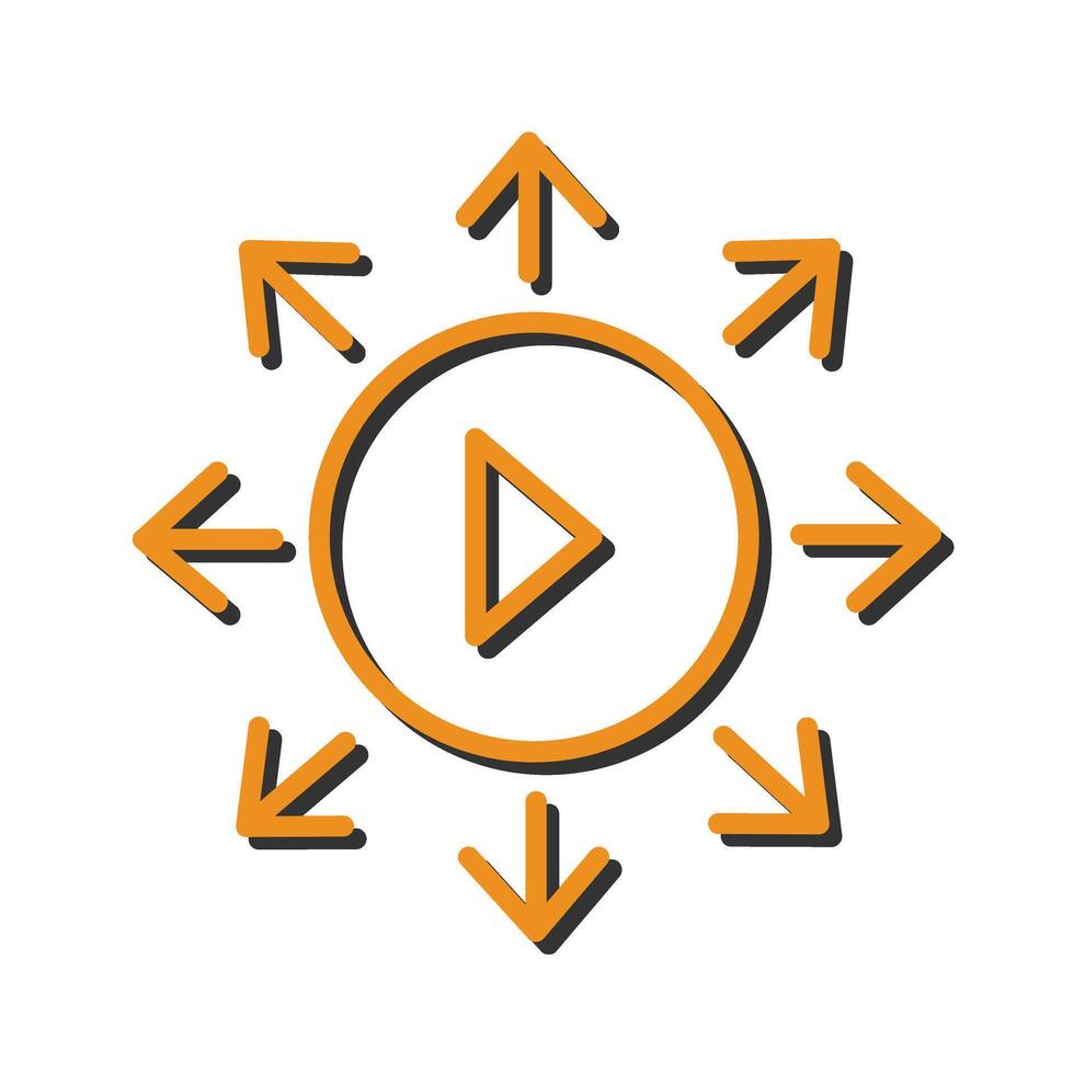Viral Content Icon Design vector