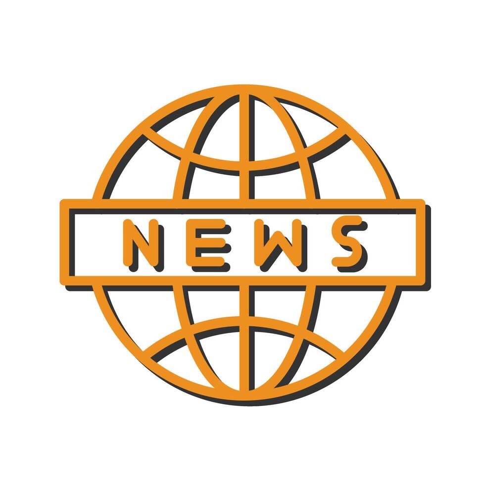 News Globe Icon Design vector