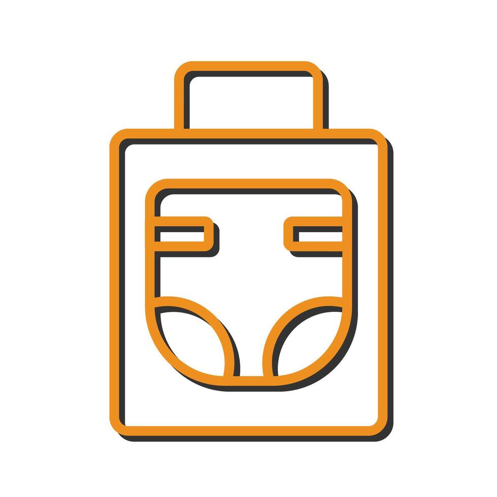 Diaper Bag Icon Design vector