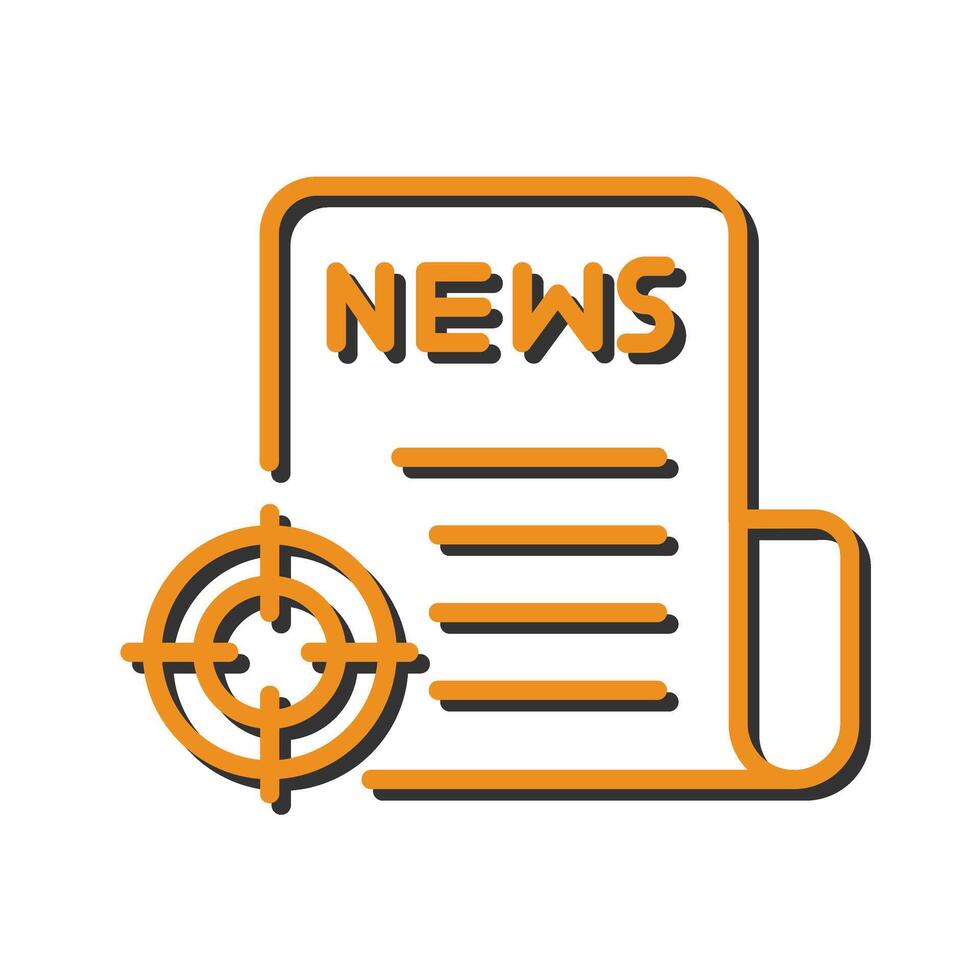 News Scoop Icon Design vector