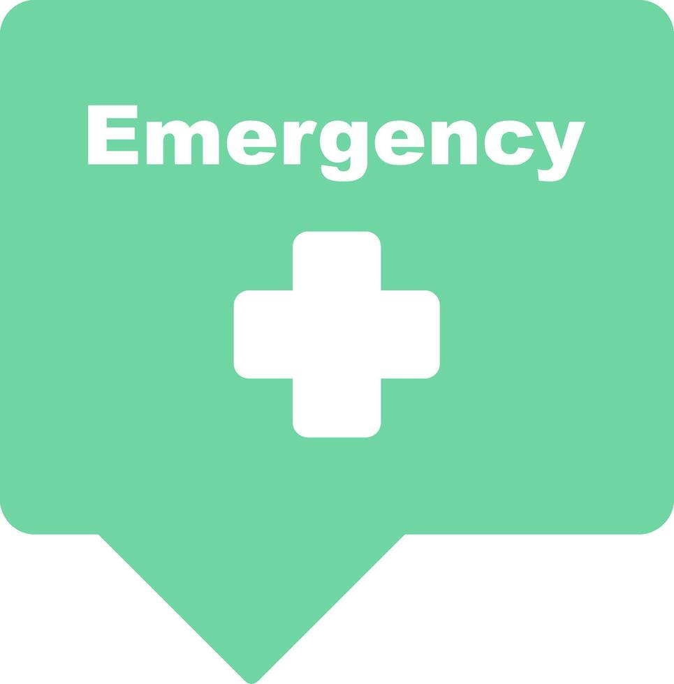 Emergency Sign Icon Design vector