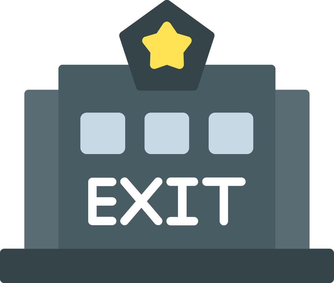 Exit Icon Design vector