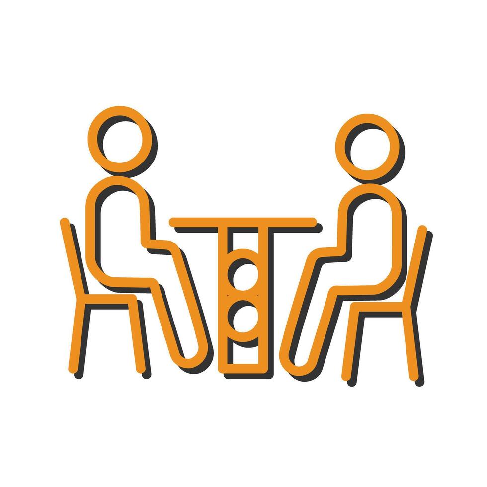 Family Dinner Icon Design vector