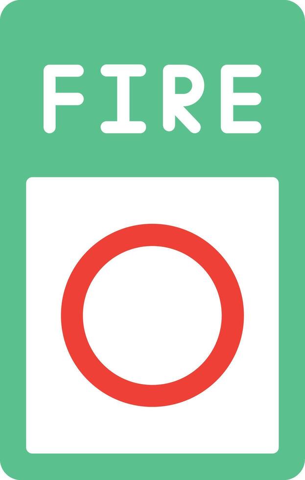 Fire Button Icon Design vector