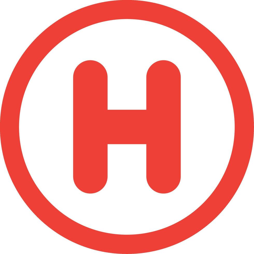 Helipad Icon Design vector