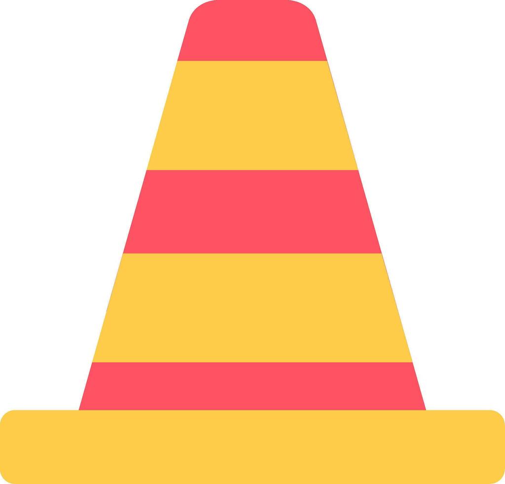 Traffic Cone Icon Design vector