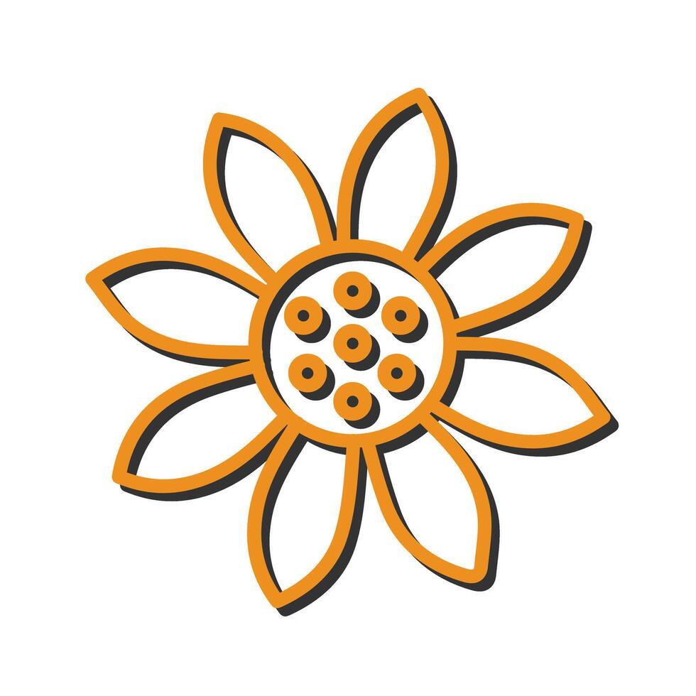 Sunflower Symbol Icon Design vector