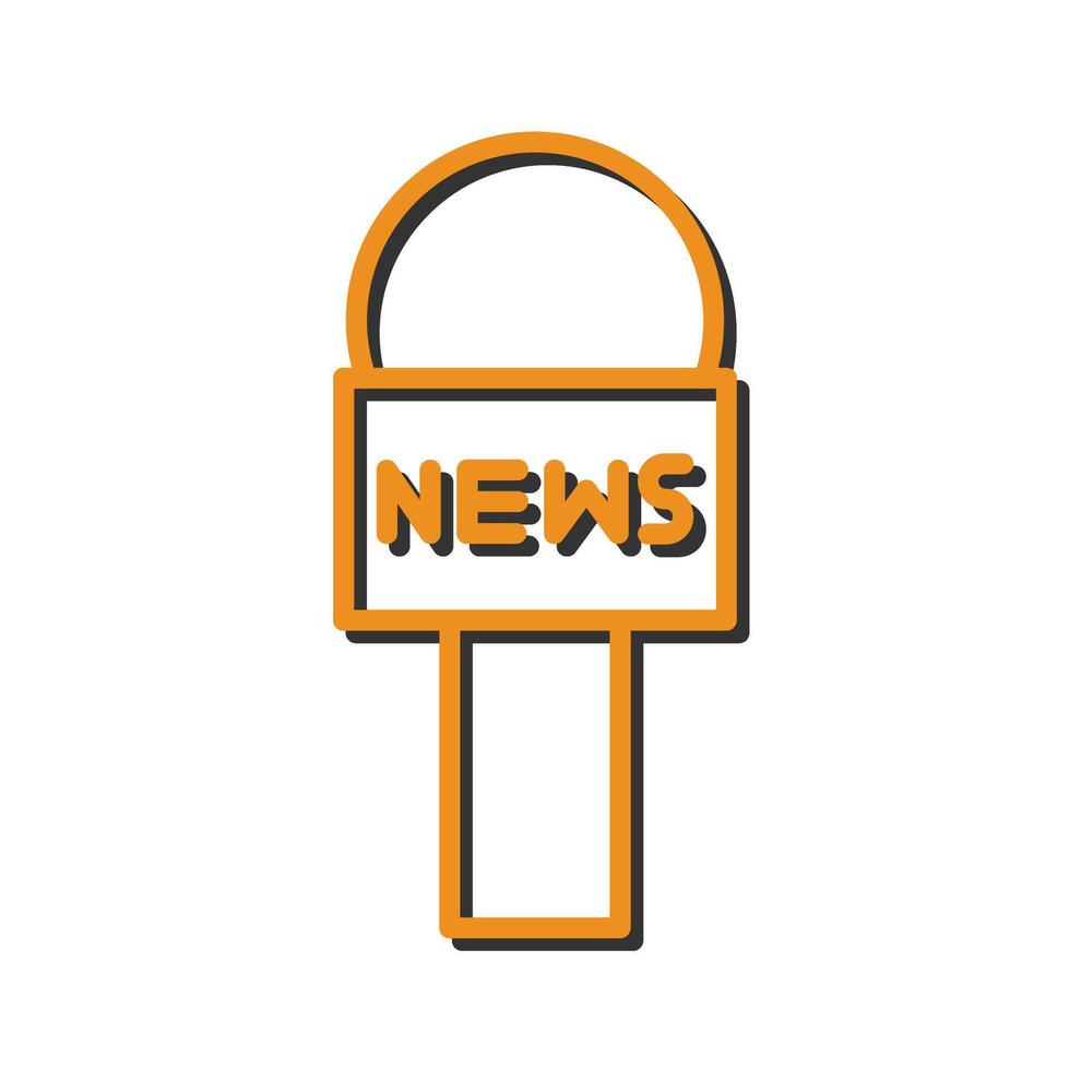 News Microphone Icon Design vector