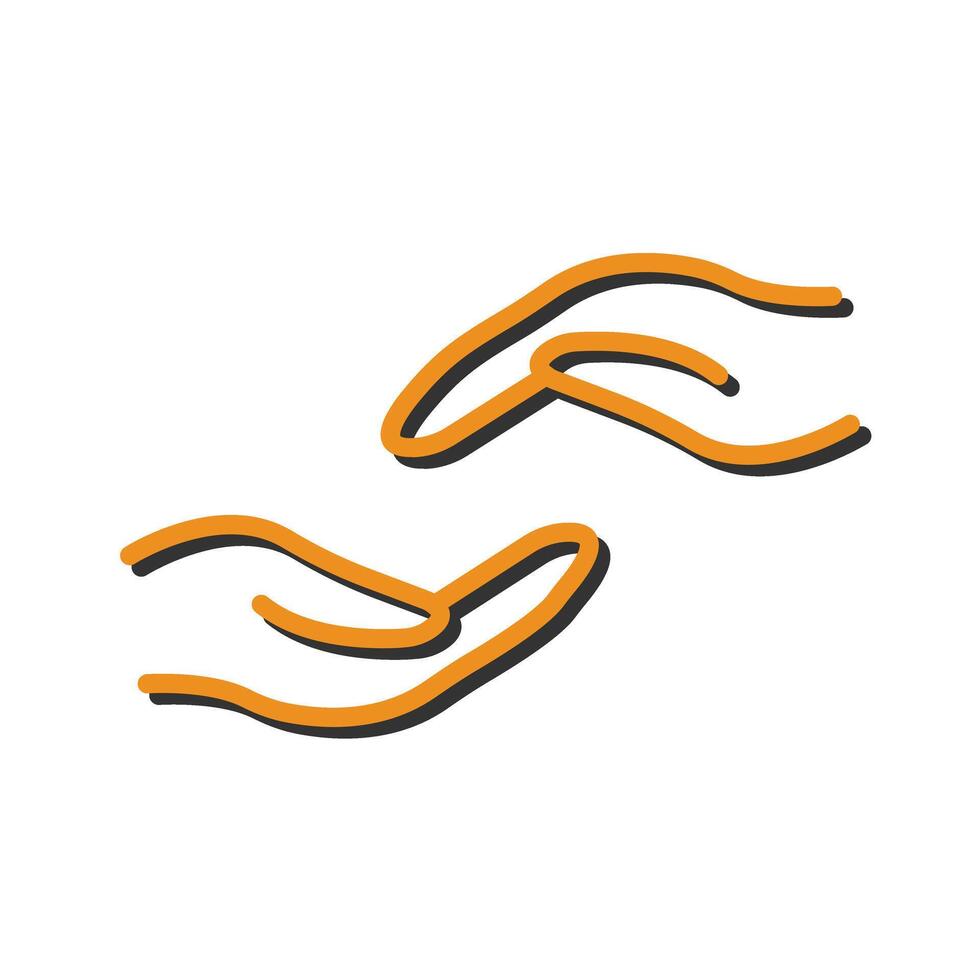 Supportive Hand Icon Design vector