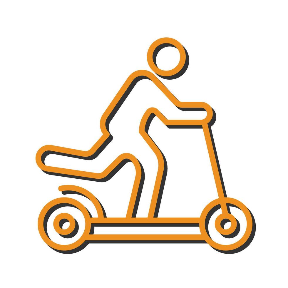 Kick Scooter Icon Design vector
