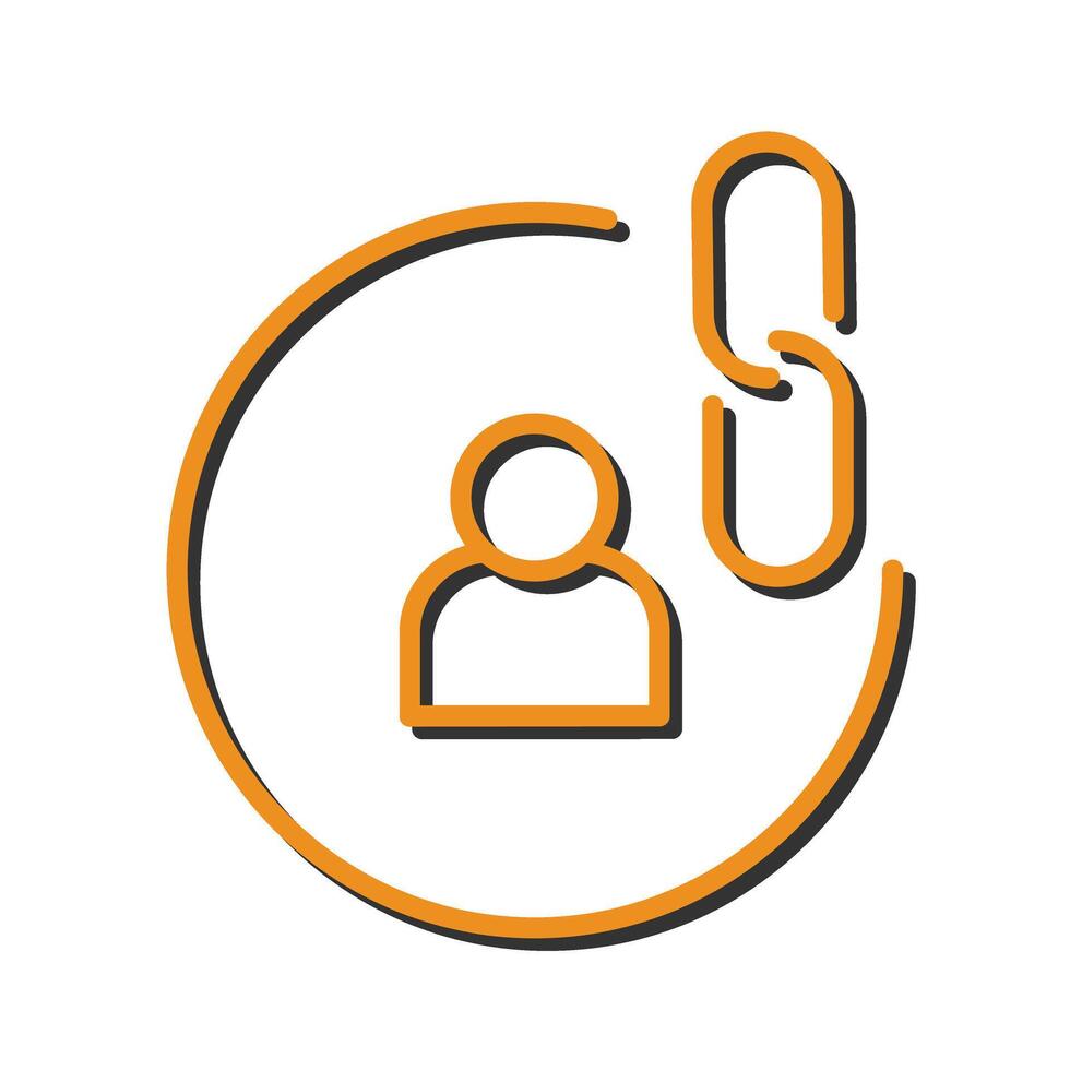 Contact Links Icon Design vector
