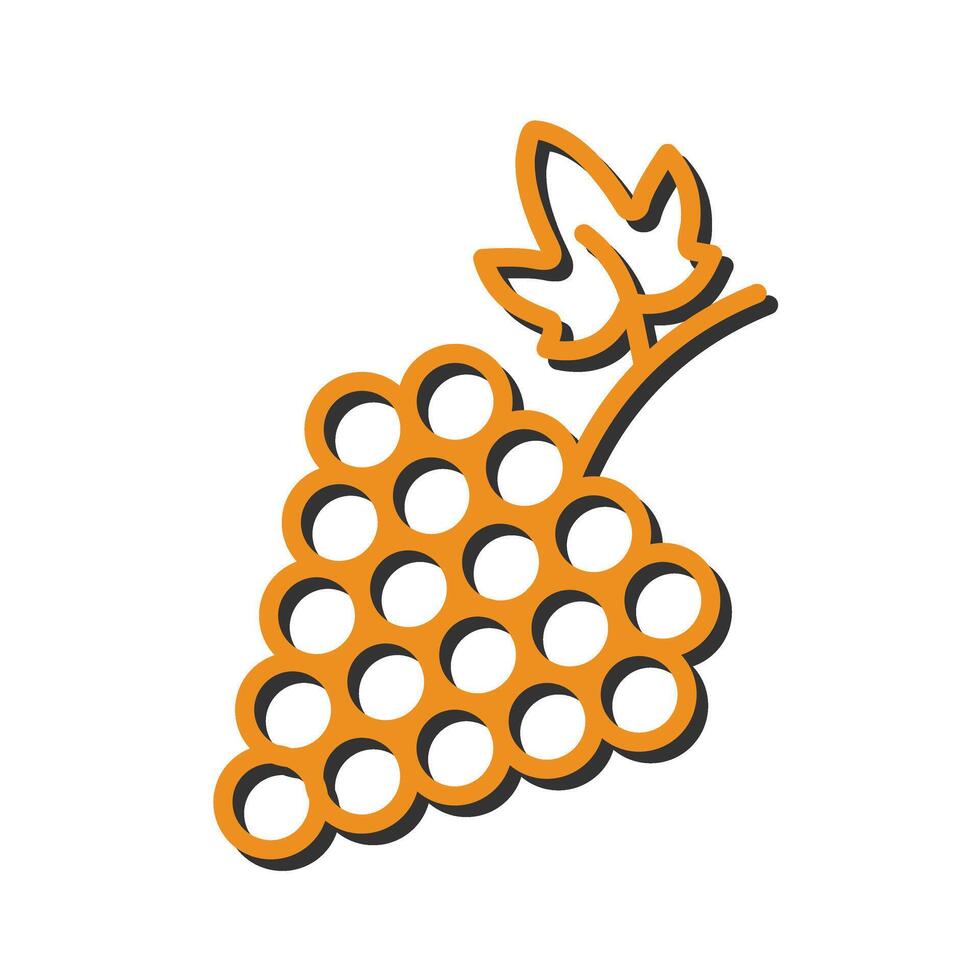 Grapes Icon Design vector