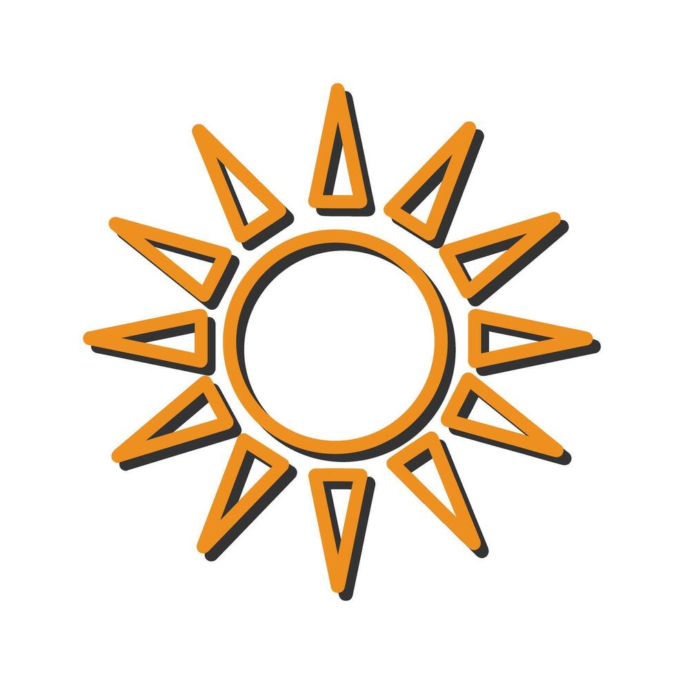 Sun Icon Design vector