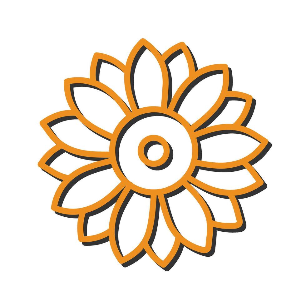 Floral Arrangement Icon Design vector