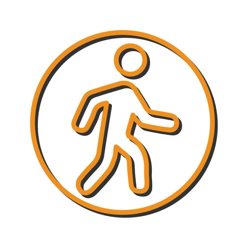 Person Walking Icon Design vector