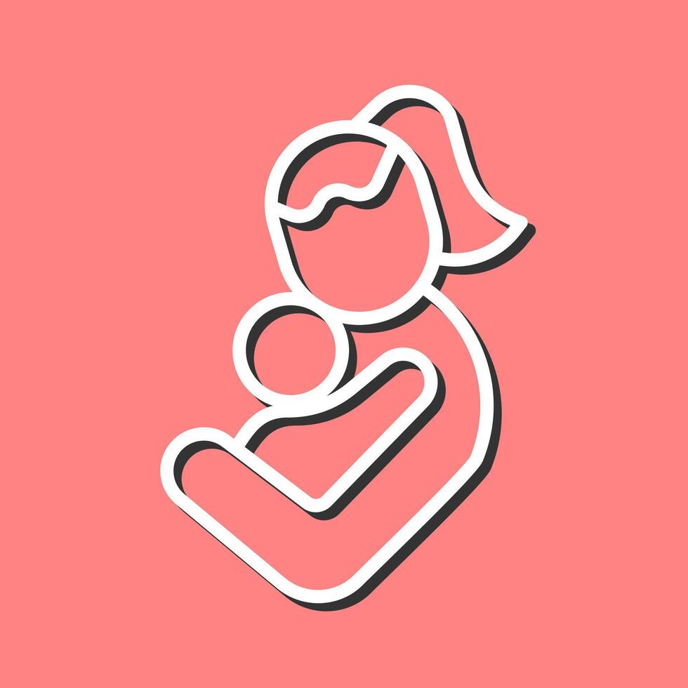 Mother and Child Icon Design vector