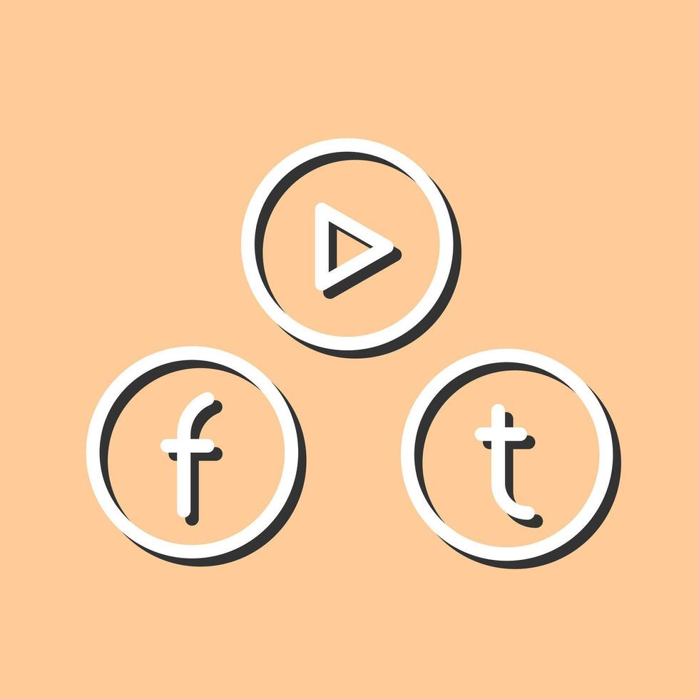 Social Media Icon Design vector