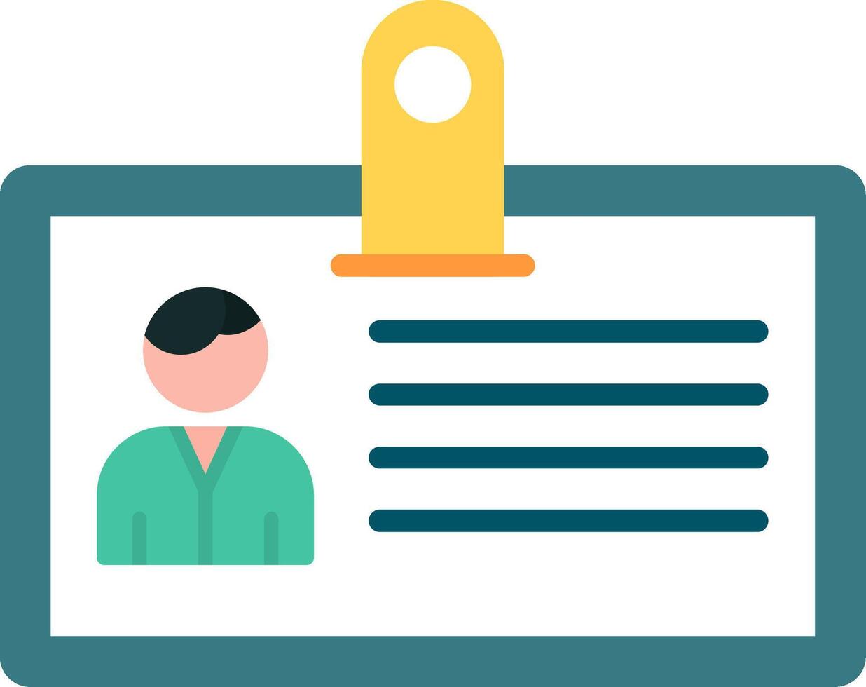 Identification Card Icon Design vector