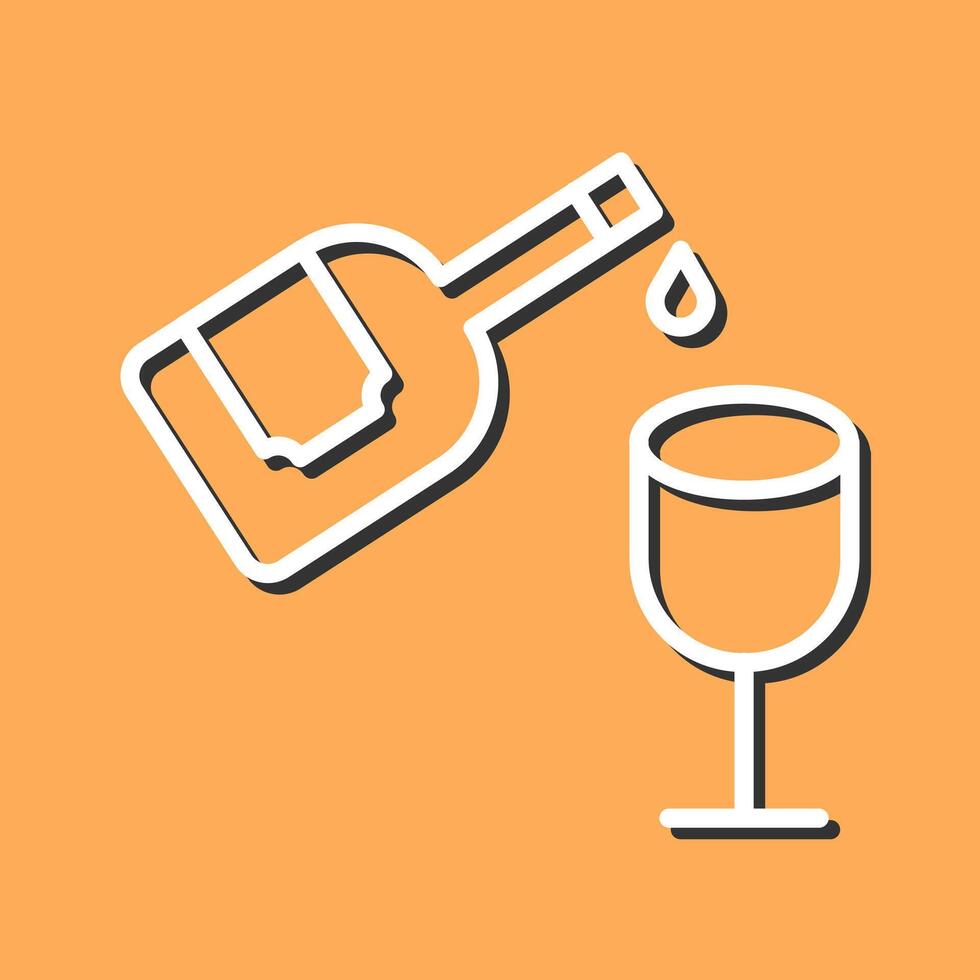 Wine Pouring Icon Design vector