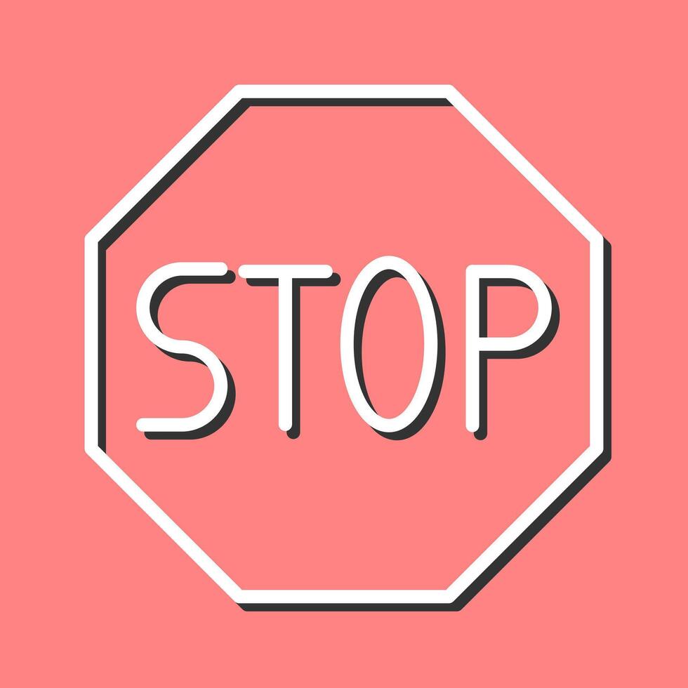 Stop Sign Icon Design vector