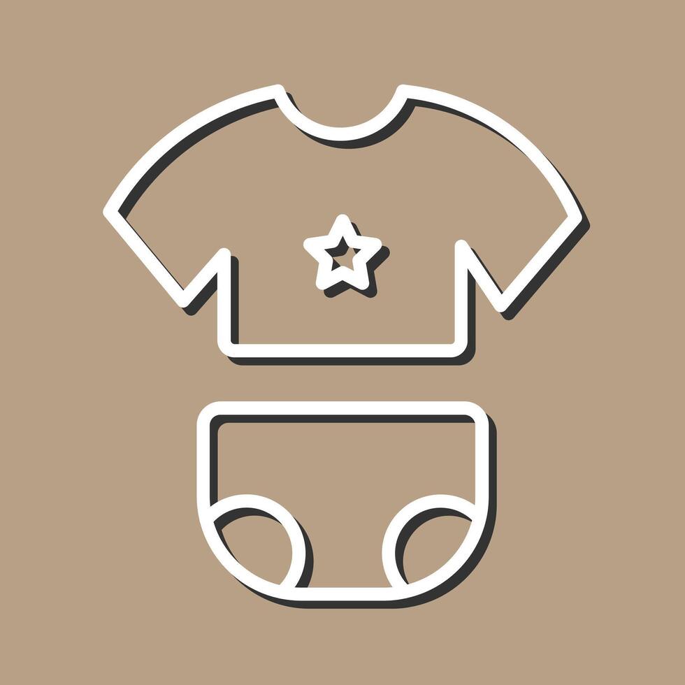 Baby Clothes Icon Design vector