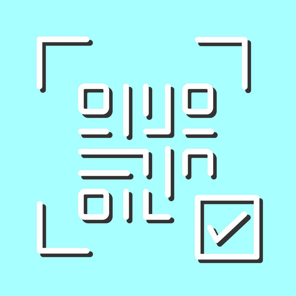 QR Code Link Icon Design vector
