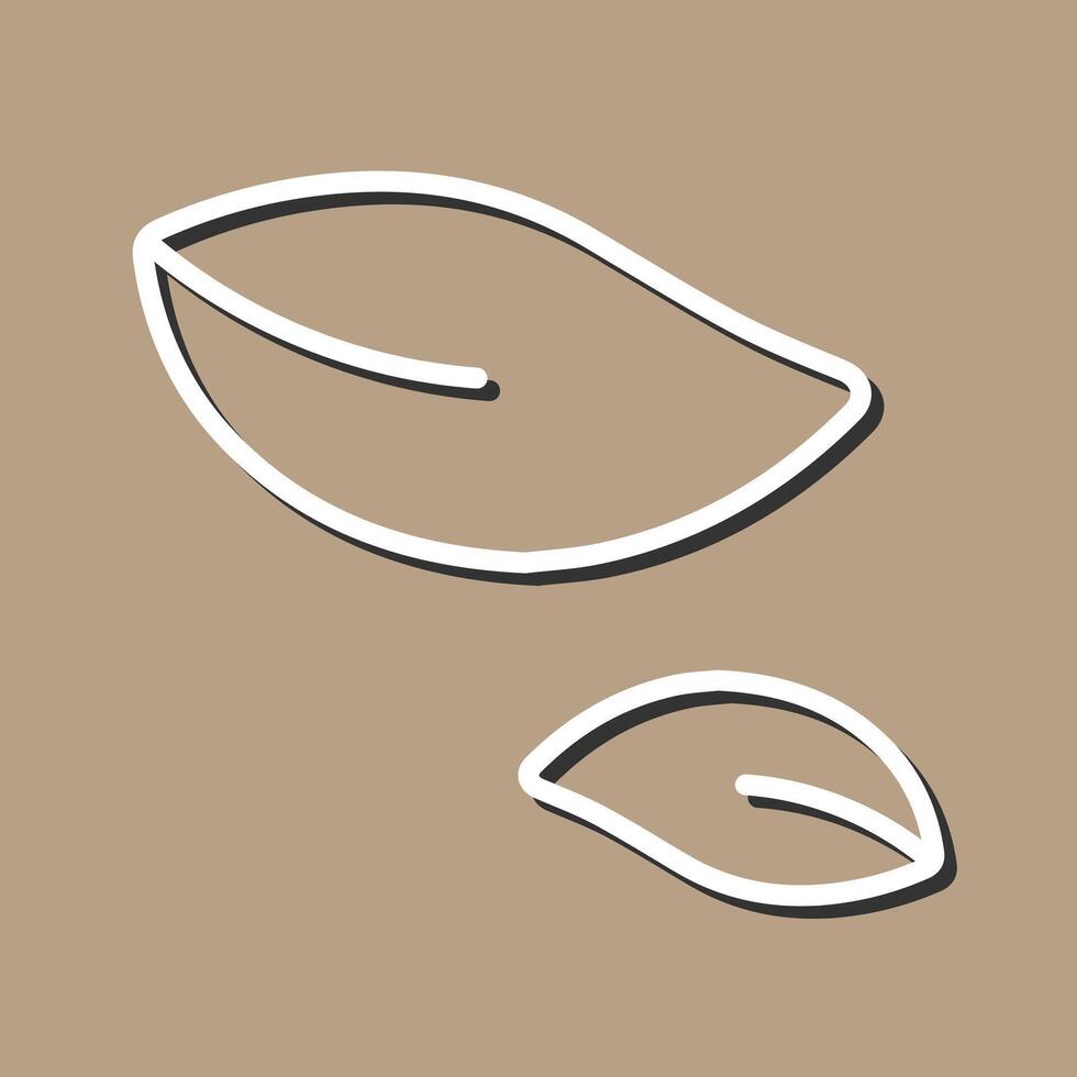 Leaf Fluttering in Wind Icon Design vector