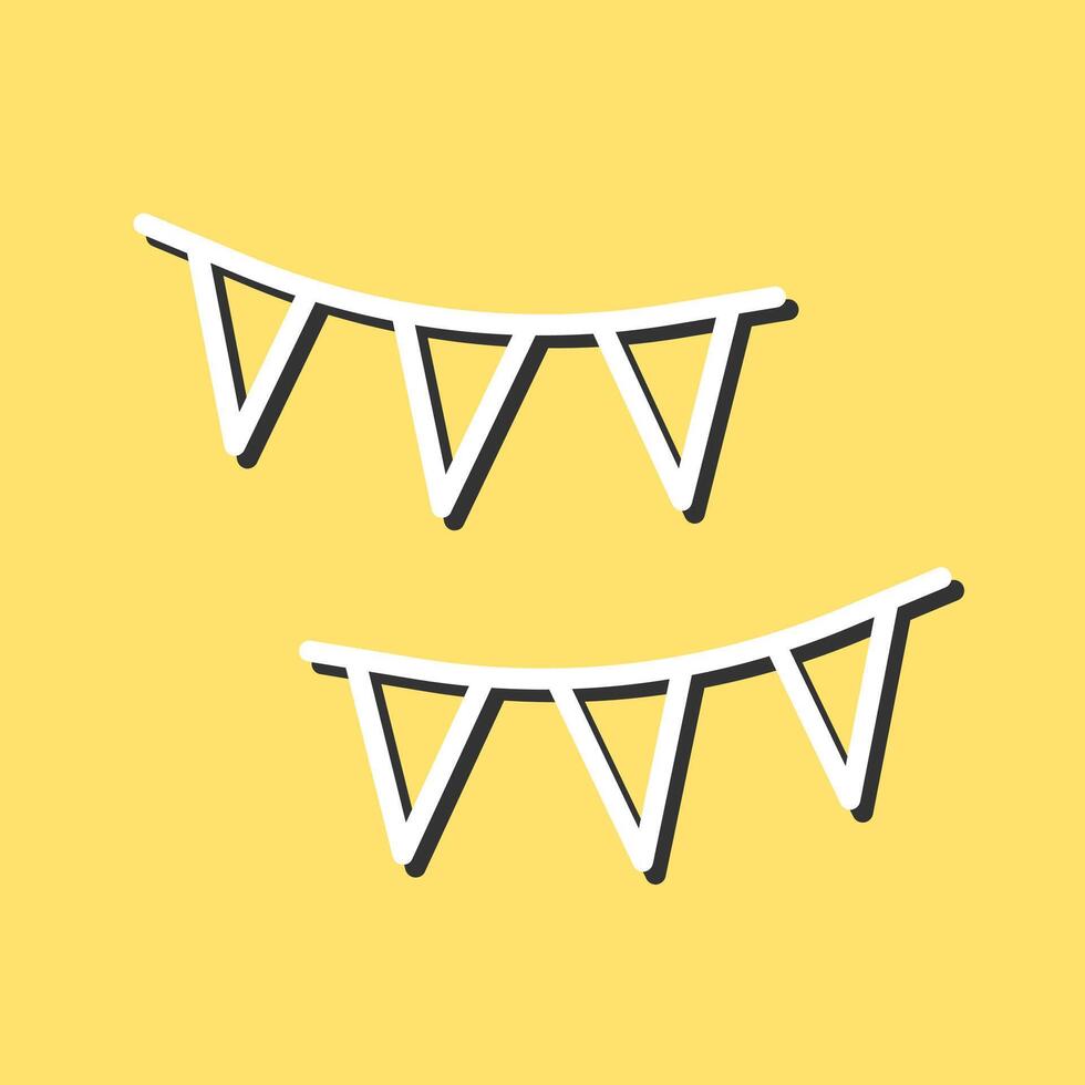 Streamers Icon Design vector