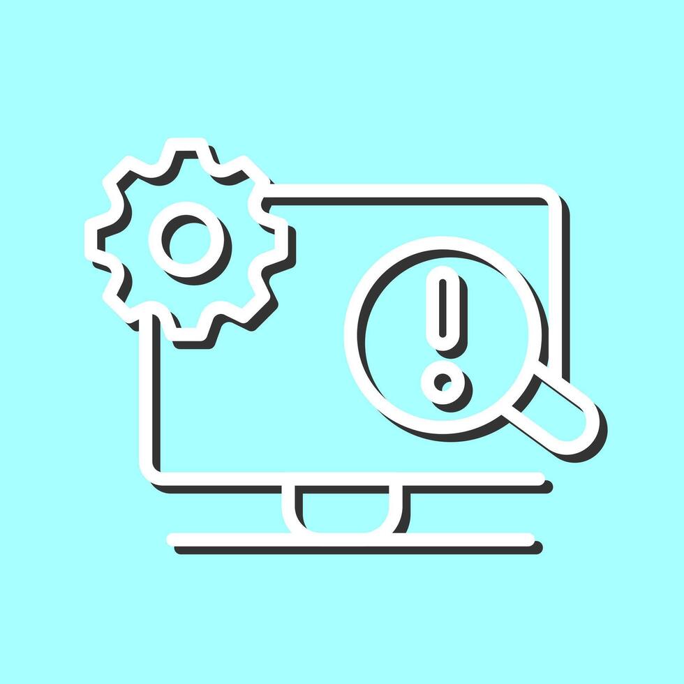Troubleshooting Icon Design vector