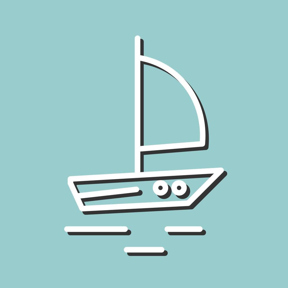 Sailboat Icon Design vector