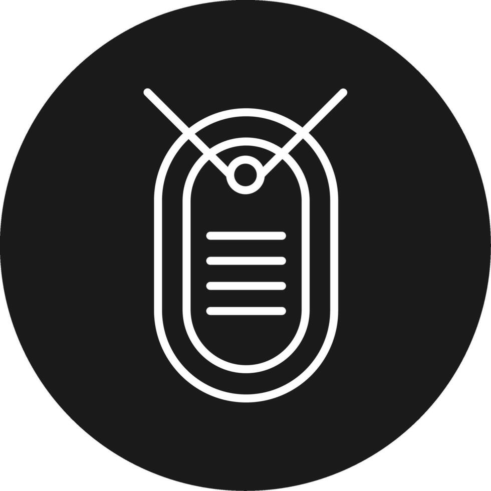 Dog Tag Icon Design vector