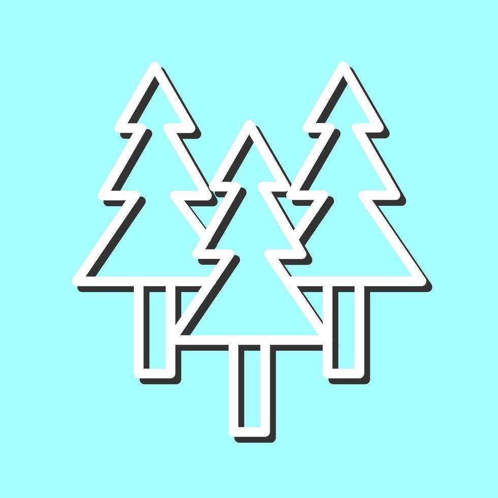 Evergreen Tree Icon Design vector