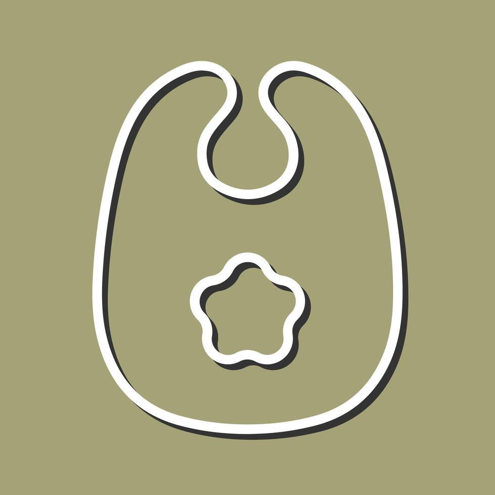 Cute Bibs Icon Design vector