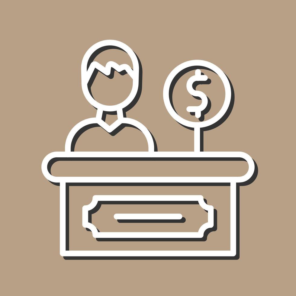 Cashier Icon Design vector
