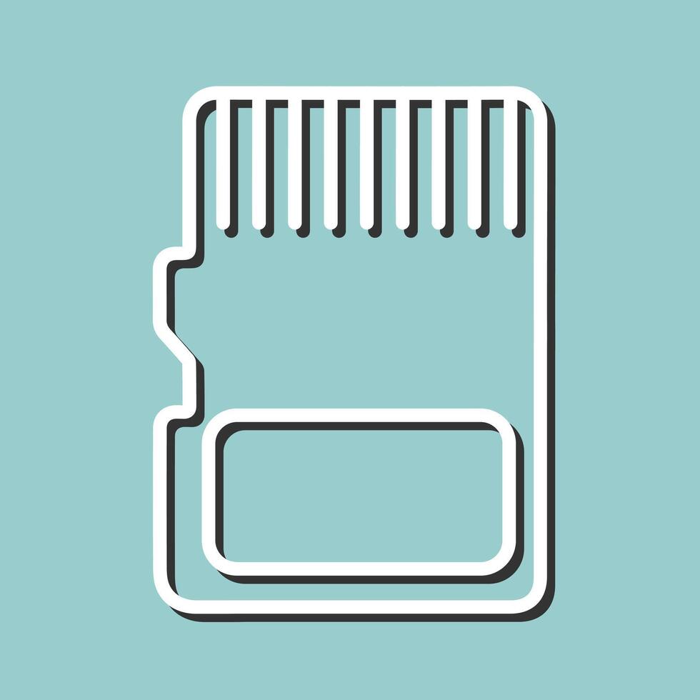 Memory Cards Icon Design vector