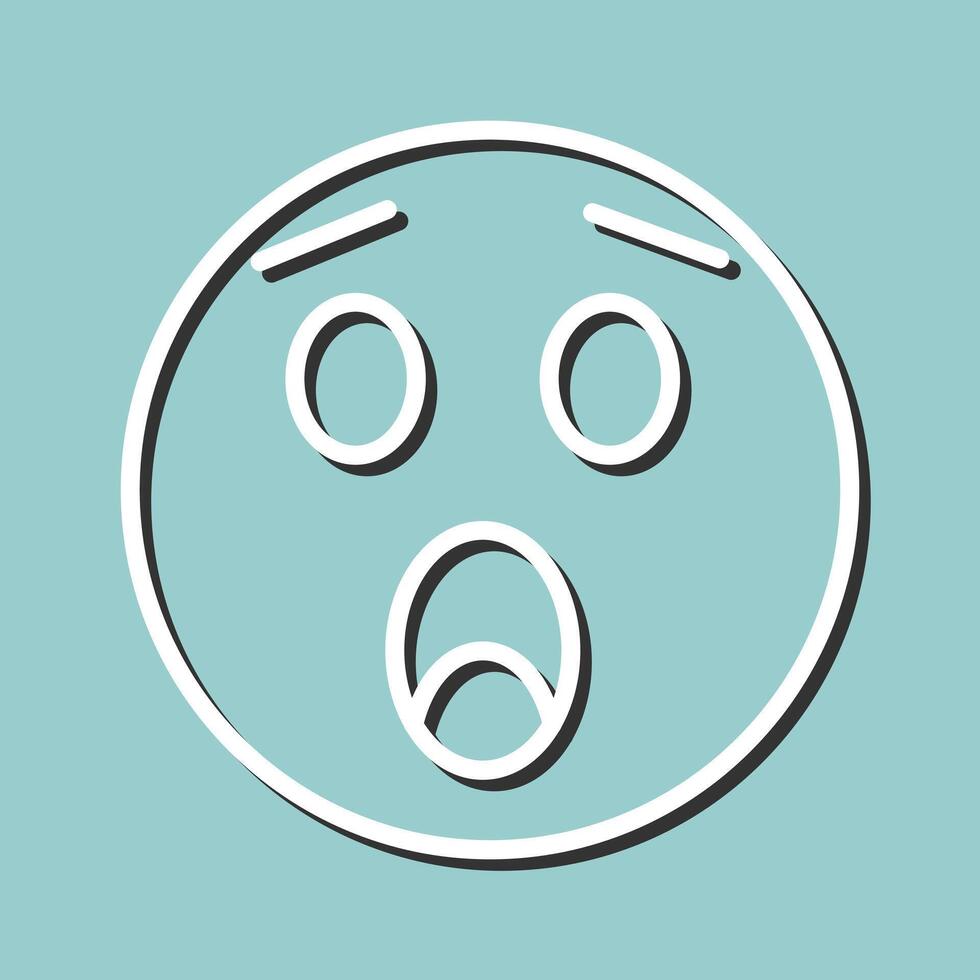 Astonished Face Icon Design vector