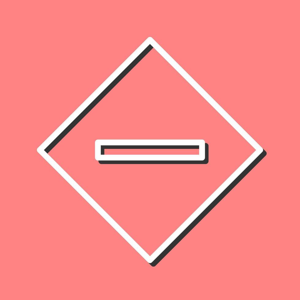Minus Sign Icon Design vector