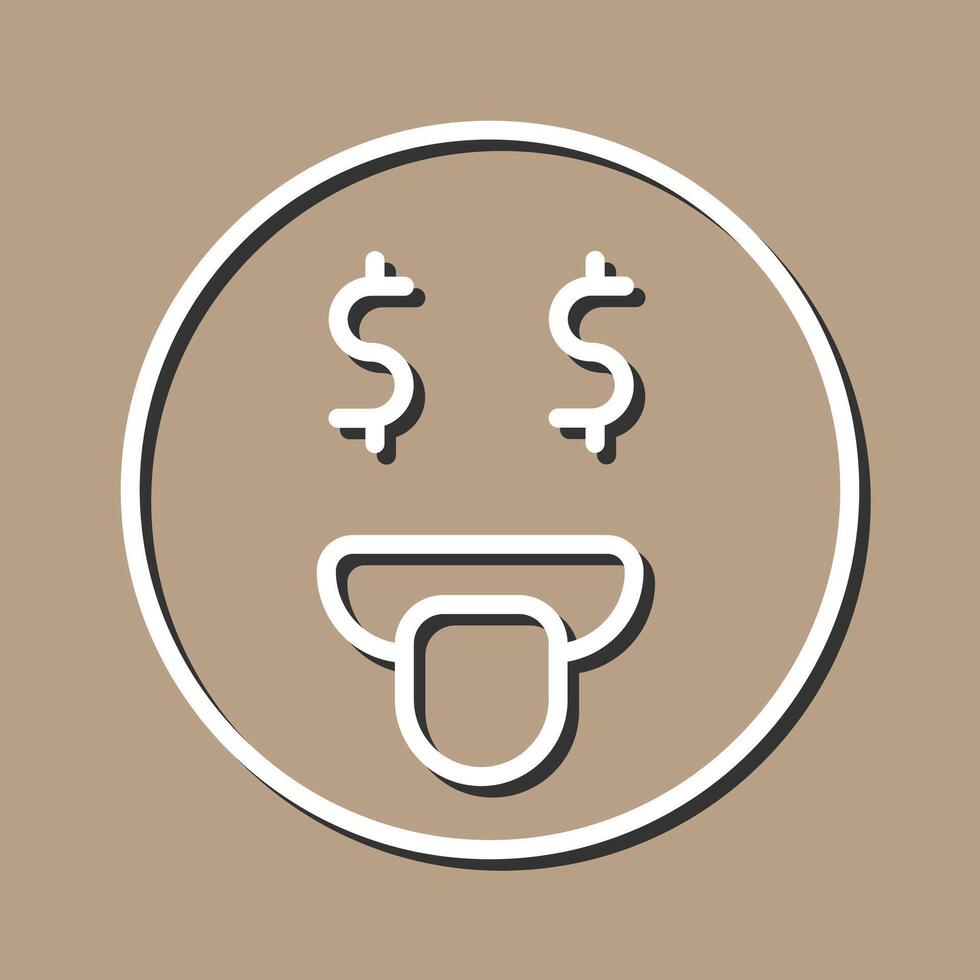 Money-Mouth Face Icon Design vector