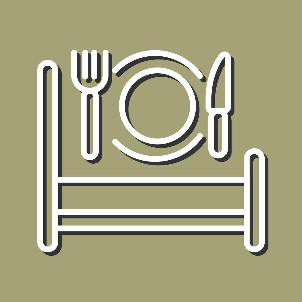 Breakfast in Bed Icon Design vector