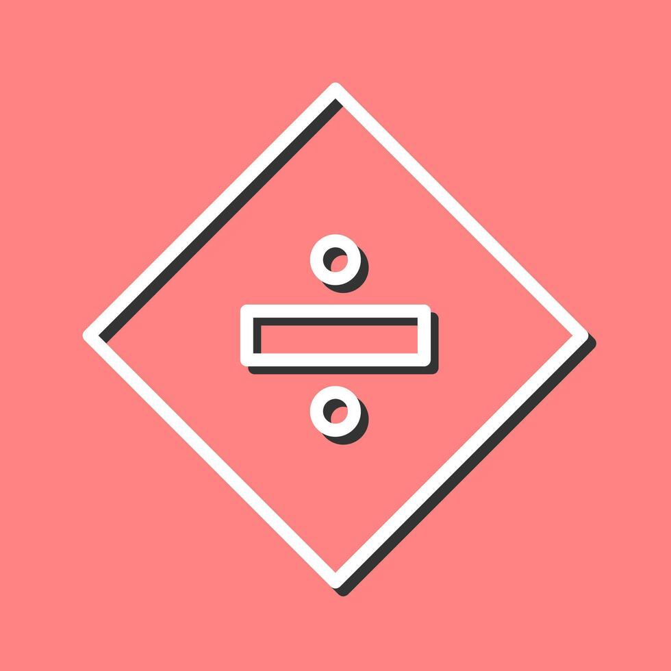 Division Sign Icon Design vector