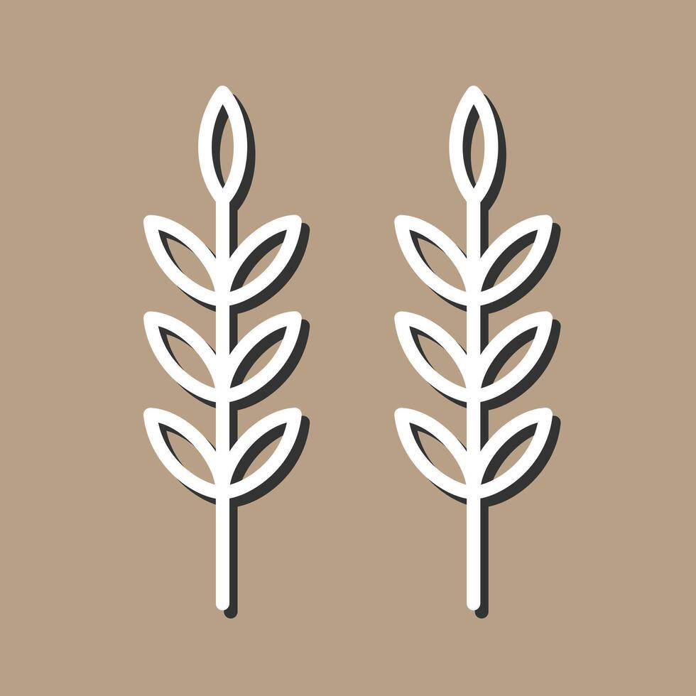 Sheaf of Rice Icon Design vector