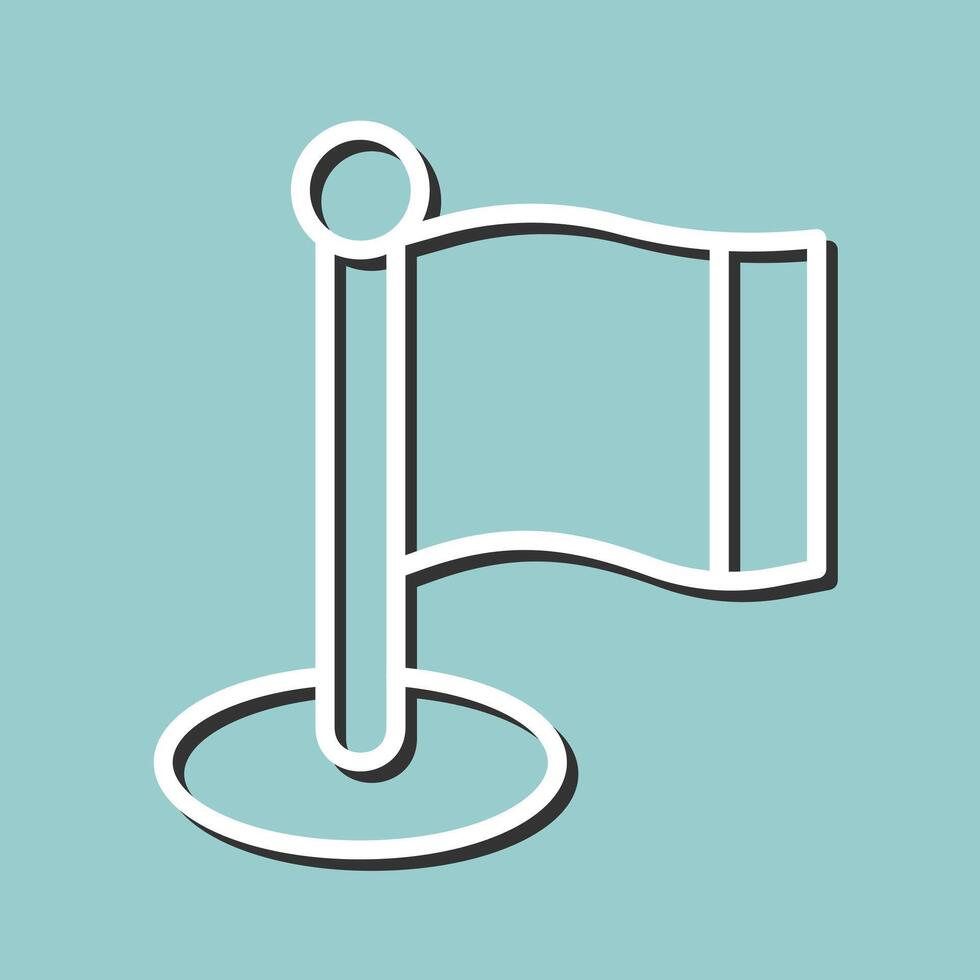 Flagpole Icon Design vector
