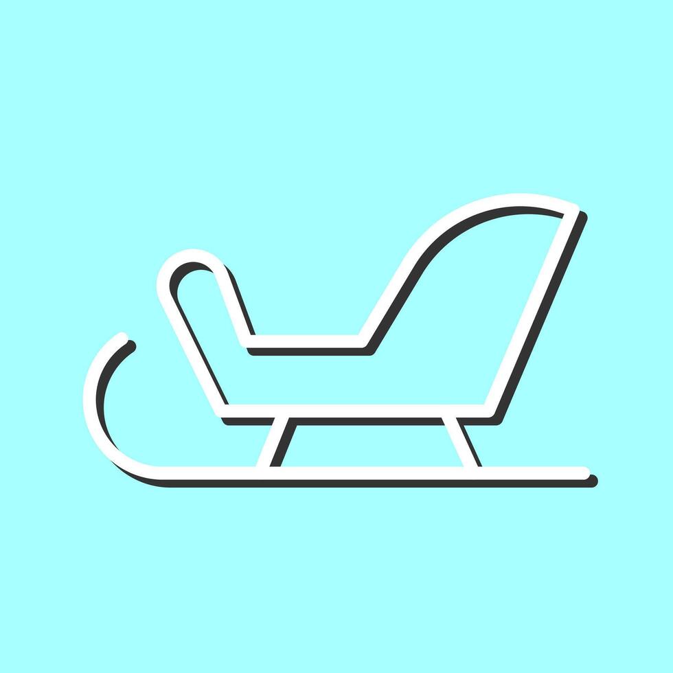 Sleigh Icon Design vector