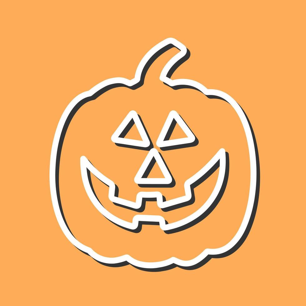 Jack-O-Lantern Icon Design vector