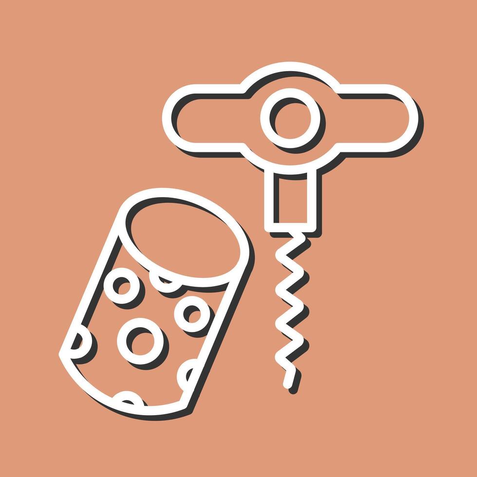 Wine Cork Icon Design vector
