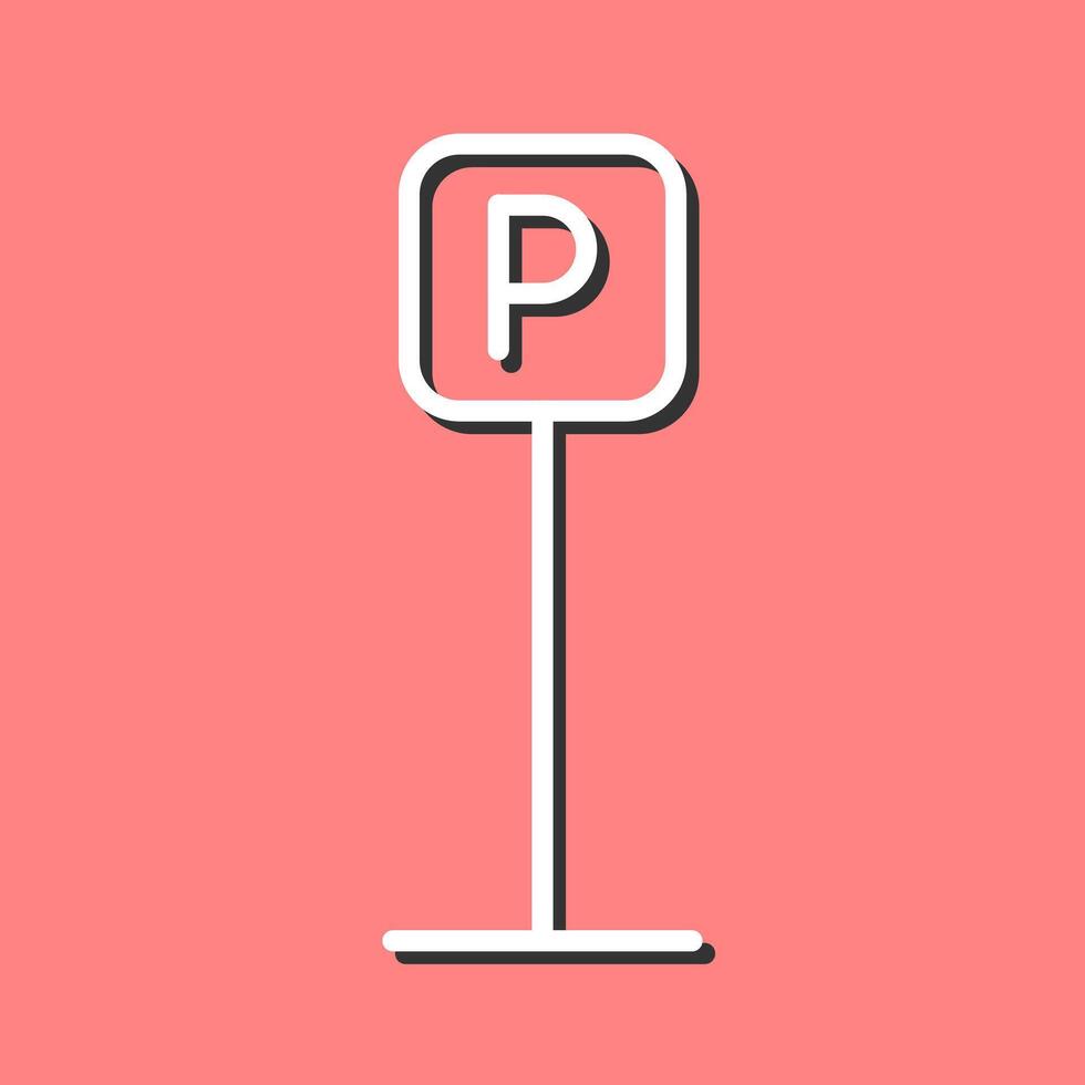 P Button Icon Design vector