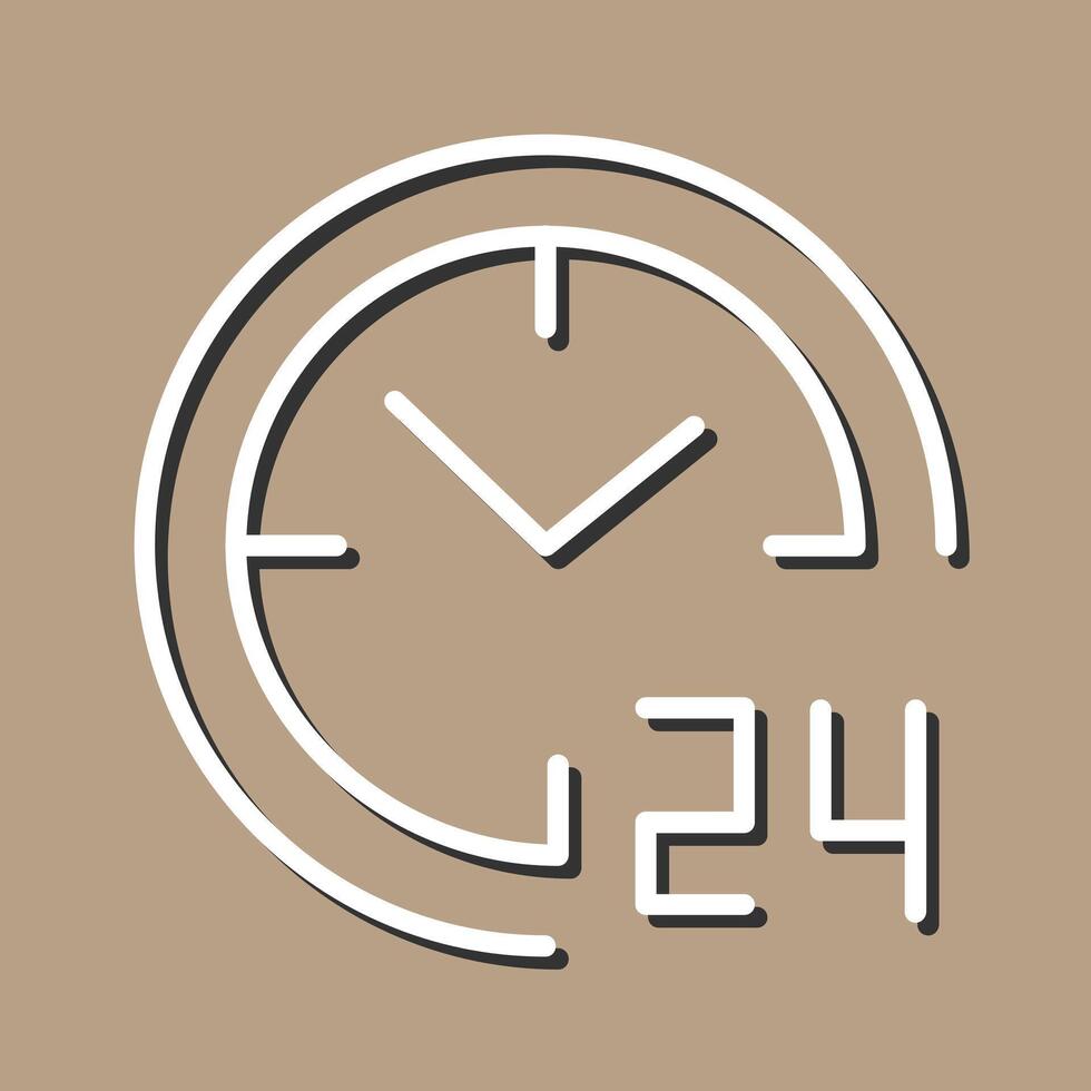 24 Hours Icon Design vector