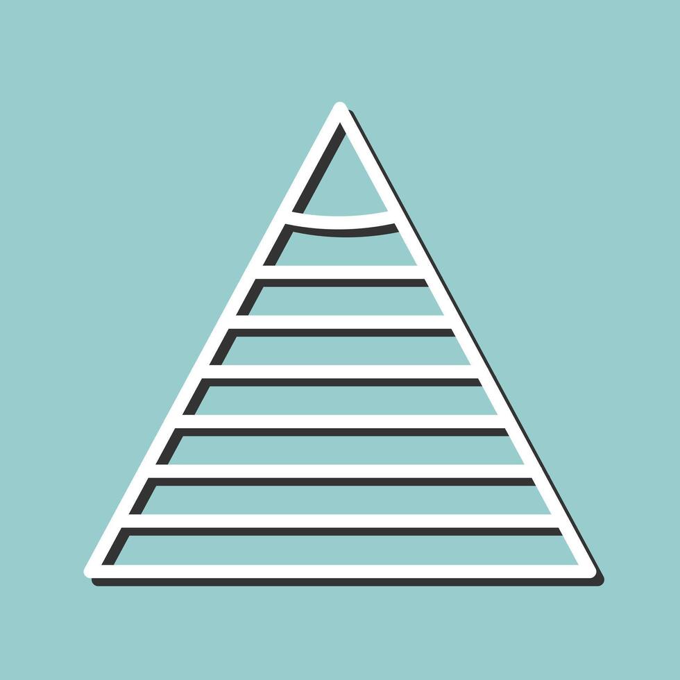 Pyramid Graph Icon Design vector