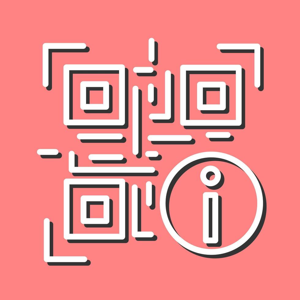 QR Code Information Icon Design vector